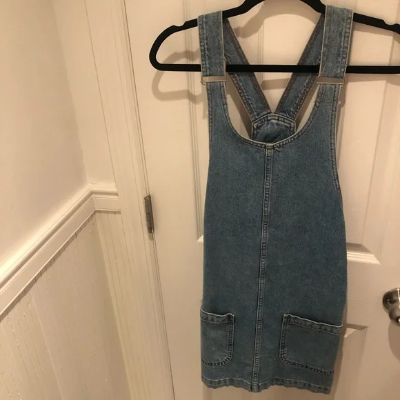 Topshop | Dresses | Topshop Denim Overall Dress | Poshmark